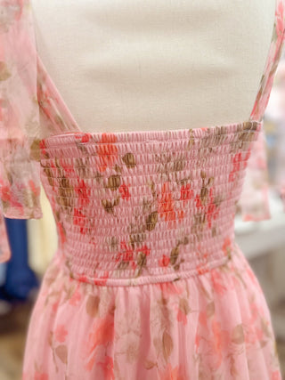 Reece Floral Romantic Midi Dress - Olivia Frank & Co.