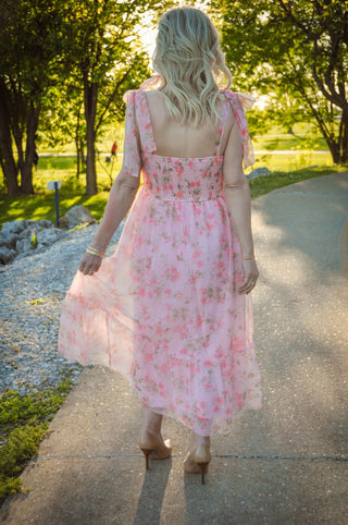 Reece Floral Romantic Midi Dress - Olivia Frank & Co.