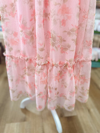 Reece Floral Romantic Midi Dress - Olivia Frank & Co.