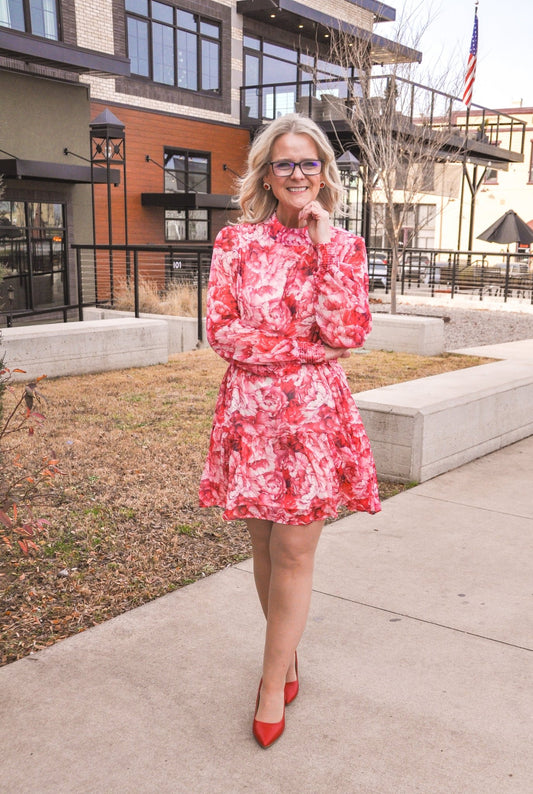 Scarlett Rose Mini Dress - Olivia Frank & Co.
