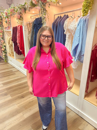 Stila Soft Ruffle Blouse - Olivia Frank & Co.