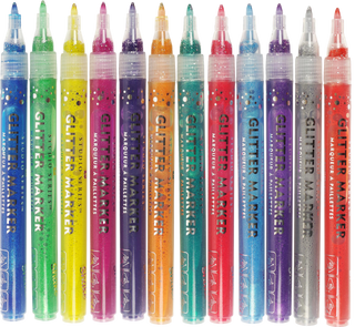Studio Series Glitter Markers (Set of 12) - Olivia Frank & Co.