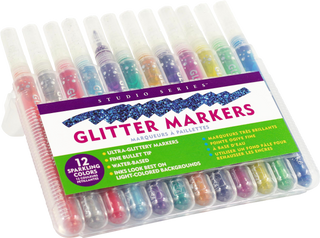 Studio Series Glitter Markers (Set of 12) - Olivia Frank & Co.