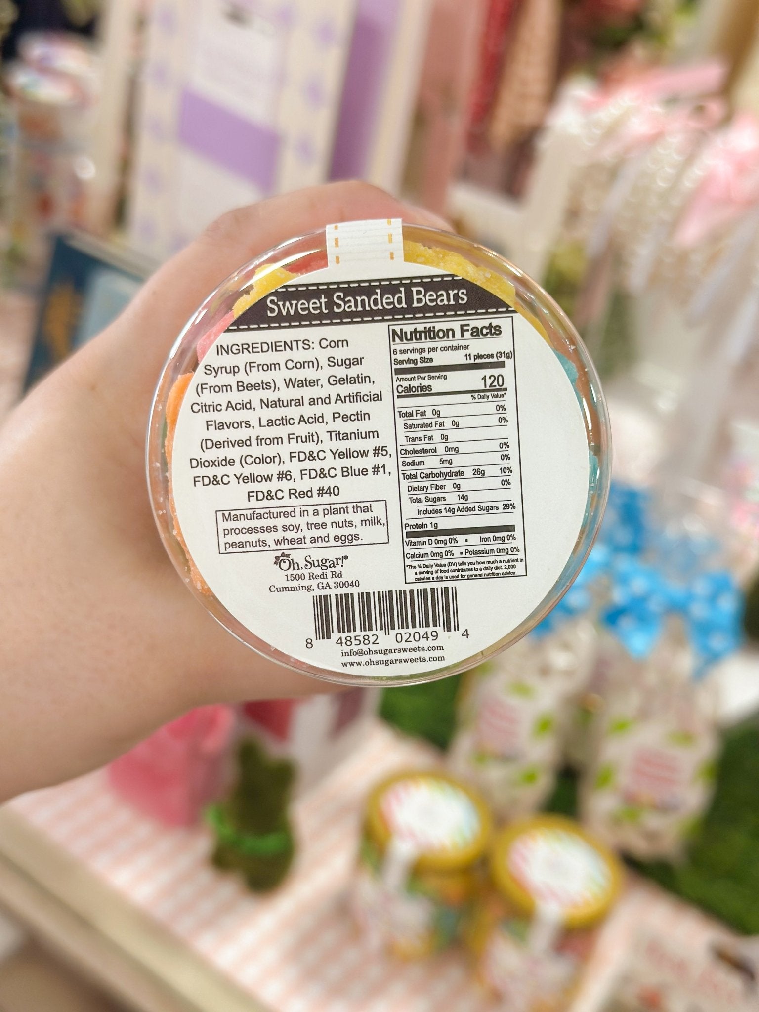 Sugar Sanded Gummy Bears - Olivia Frank & Co.