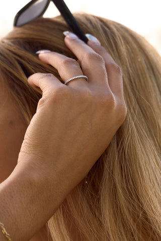 Sutton Silver Shimmer Ring - Olivia Frank & Co.