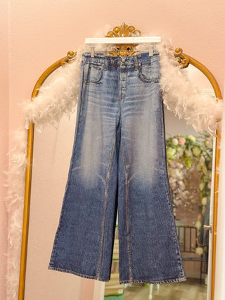The Cloud - Soft Illusion Denim Wide Leg Jeans - Olivia Frank & Co.
