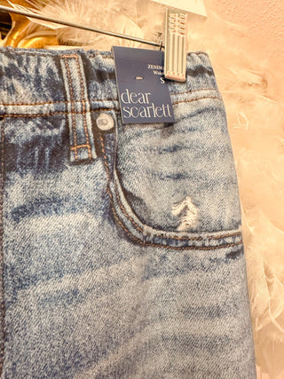 The Cloud - Soft Illusion Denim Wide Leg Jeans - Olivia Frank & Co.