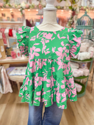 Two Tone Tina Top - Olivia Frank & Co.