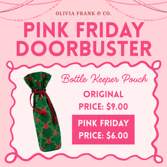 PINK FRIDAY DEAL: Bottle Keeper Pouch Holiday Trellis