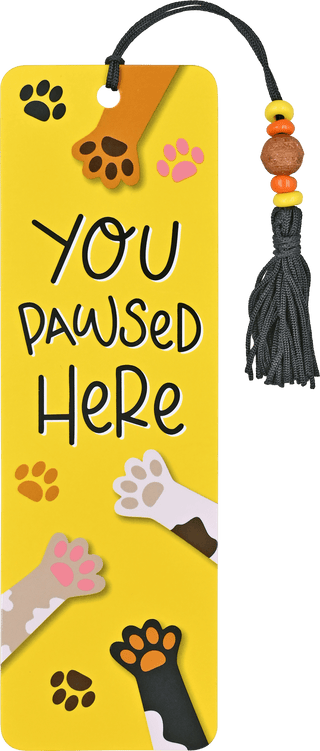 You Pawsed Here Beaded Bookmark - Olivia Frank & Co.